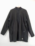 Vorschaubild 3 von Fleecejacke Damen Gr. 42/XL Schwarz Polyester Uni Casual Langarm