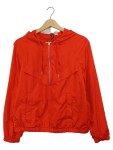 Vorschaubild 1 von Windjacke Damen Kapuze Reißverschluss Rot Gr. 36 S Casual Übergangsjacke
