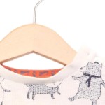 Vorschaubild 5 von Baby Langarmshirt Gr. 68 Weiß Bären Fuchs Tiermotiv Baumwolle
