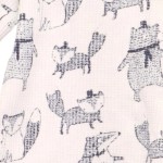 Vorschaubild 7 von Baby Langarmshirt Gr. 68 Weiß Bären Fuchs Tiermotiv Baumwolle