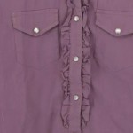 Vorschaubild 4 von Damen Hemdbluse 40/M Lila Klassisch Vintage Rüschen Polyester