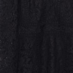 Vorschaubild 5 von Spitzenkleid Damen Gr. 38/M Schwarz Elegant Vintage Langarm