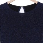 Vorschaubild 3 von Cocktailkleid Damen Gr. 38/M Blau Glitzer Elegant Party Festlich