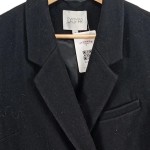 Vorschaubild 2 von Damen Wollmantel Schwarz Gr. 38 M Elegant Klassisch
