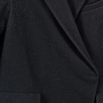 Vorschaubild 3 von Damen Wollmantel Schwarz Gr. 38 M Elegant Klassisch
