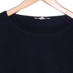 Vorschaubild 4 von Damen Pullover Blau Gr. 32/XS Casual Preppy Rippstrick Langarm