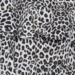 Vorschaubild 4 von Damen Shorts S Schwarz Animal-Print Leopard Rüschen Modisch