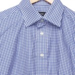 Vorschaubild 3 von sand Herren Freizeithemd Gr. 48/M Blau Kariert Langarm Baumwolle Casual