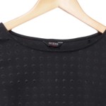 Vorschaubild 3 von Damen Bluse Schwarz Gr. 32/XXS Elegant Klassisch 3/4-Arm Strukturmuster
