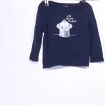 Vorschaubild 3 von Langarmshirt Kinder Gr. 68 Blau Elefant Casual Preppy Baumwolle