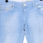 Vorschaubild 3 von Jeans Straight Leg Damen Blau W31 Stickerei Lederdetails 100% Baumwolle