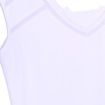 Vorschaubild 4 von Damen Top Gr. 32/XXS Weiß Elegant Bluse Ärmellos Business