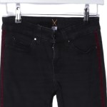 Vorschaubild 3 von Damen Jeans Slim Fit Schwarz Gr. 32 mit Glitzerstreifen Casual Urban
