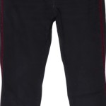 Vorschaubild 4 von Damen Jeans Slim Fit Schwarz Gr. 32 mit Glitzerstreifen Casual Urban