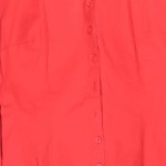Vorschaubild 4 von Benetton Damen Hemdbluse Rot Gr. 36/S Elegant Klassisch Preppy Baumwolle