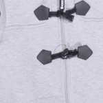Vorschaubild 4 von Kinder Steppweste Grau Gr. 164 Casual mit Reißverschluss & Fellkragen