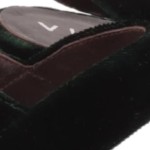 Vorschaubild 4 von Damen Plateausandalen Grün Samt Elegant Urban Gr. 38