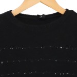 Vorschaubild 3 von Pullover Damen Gr. 36/S Schwarz Glitzer Casual Langarm