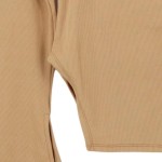 Vorschaubild 5 von Damen Body Langarm Beige Rippstrick Karree-Ausschnitt Gr. M 38