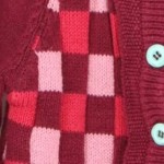 Vorschaubild 4 von Strickjacke Kinder Gr. 62 Rot Kariert Casual