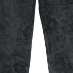 Vorschaubild 5 von Damen Stoffhose Schwarz Cord Blumenmuster Elegant Klassisch Gr. M 38