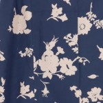 Vorschaubild 4 von Elegance Damen Faltenrock Blau Gr. 38/M Florales Muster Elegant Midirock