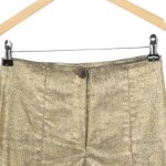 Vorschaubild 3 von Jeans Damen Hose Gold Metallic Straight Leg Gr. 36 S