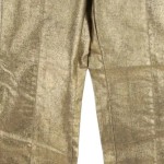 Vorschaubild 5 von Jeans Damen Hose Gold Metallic Straight Leg Gr. 36 S