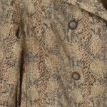 Vorschaubild 4 von Damen Klassischer Mantel Gr. 40/L Braun Animal-Print Elegant