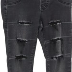 Vorschaubild 4 von Destroyed Jeans Kinder Gr. 128 Schwarz Modern Denim Hose