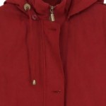 Vorschaubild 3 von Damen Übergangsmantel Gr. 34 Rot Kapuze Elegant Klassisch