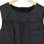 Vorschaubild 3 von Jeanskleid Damen Gr. 32/XXS Schwarz Casual ärmellos