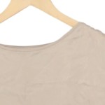Vorschaubild 3 von Damen T-Shirt Gr. 32/XS Basic Casual Beige Viskose