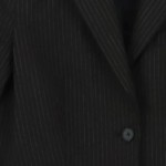 Vorschaubild 4 von Blazer Damen Gr. UNI Schwarz Polyester Gestreift Business Elegant Klassisch
