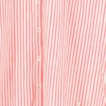 Vorschaubild 5 von Hemdbluse Damen Gr. 36/S Rot Gestreift Kurzarm Casual Preppy