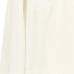 Vorschaubild 5 von Damen Langarmshirt Gr. 40/L Weiß Spitze Casual Elegant Feminin