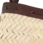Vorschaubild 3 von Damen Etui Beige Rattan Leder Strass Stern Bohemian Clutch