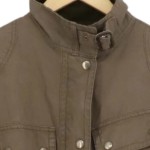 Vorschaubild 3 von Leichte Jacke Damen Braun Klassisch Casual Baumwolle Gr. 32/XXS