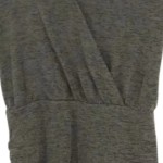 Vorschaubild 4 von Damen Strickkleid Grau Gr. 38/M Casual Wickelkleid Kurzarm Meliert