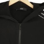 Vorschaubild 3 von Sweatjacke Damen 34/XS Schwarz Kapuze Strass Reißverschluss