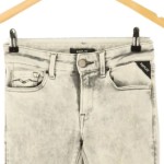 Vorschaubild 3 von Damen Jeans Slim Fit Beige W29/38 Casual Vintage Used Look