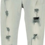 Vorschaubild 6 von Damen Jeans Slim Fit Grau W26/34/XS Distressed Reißverschluss