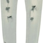 Vorschaubild 7 von Damen Jeans Slim Fit Grau W26/34/XS Distressed Reißverschluss