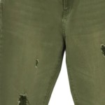 Vorschaubild 4 von Destroyed Jeans Straight Leg Damen Grün Größe 36 Casual Vintage