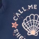 Vorschaubild 6 von Kinder T-Shirt Gr. 68 Blau Maritim Muschel Print Rüschen