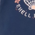 Vorschaubild 7 von Kinder T-Shirt Gr. 68 Blau Maritim Muschel Print Rüschen
