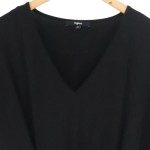 Vorschaubild 3 von Cocktailkleid Damen 38/M Schwarz Elegant Minimalistisch V-Ausschnitt