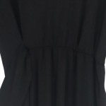 Vorschaubild 4 von Cocktailkleid Damen 38/M Schwarz Elegant Minimalistisch V-Ausschnitt