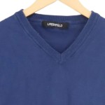 Vorschaubild 4 von LAGERFELD Herren Pullover V-Ausschnitt Blau Gr. 48/M Casual Baumwolle