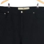 Vorschaubild 3 von Stoffhose Herren Gr. W40 Schwarz Baumwolle Uni Elegant Klassisch